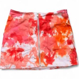 Trina Turk Pink and Orange Mini Skirt